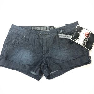 NWT Cuffed Denim Shorts